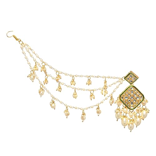 Anarika Kundan Earrings with Earchains