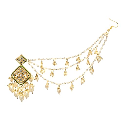 Anarika Kundan Earrings with Earchains