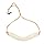 Three Line Pearl Choker Necklace with Gold Kundan Stud Earrings (NSK-5269)