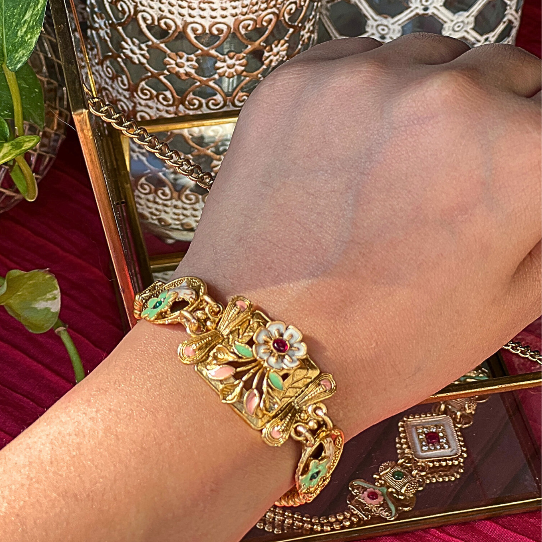 Vintage Meenakumari Adjustable Bracelet