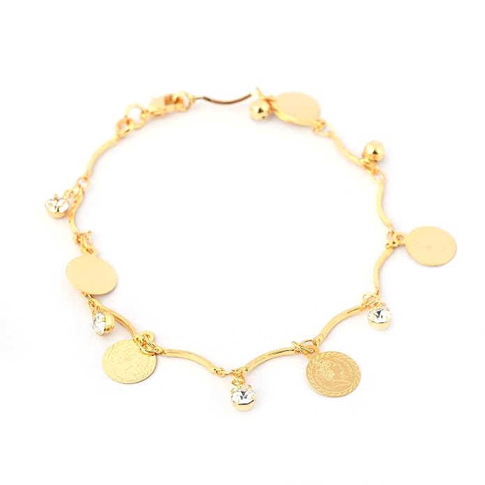 Gold Charm Adjustable Bracelet