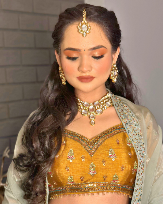Regal Charm Necklace Set with Tikka