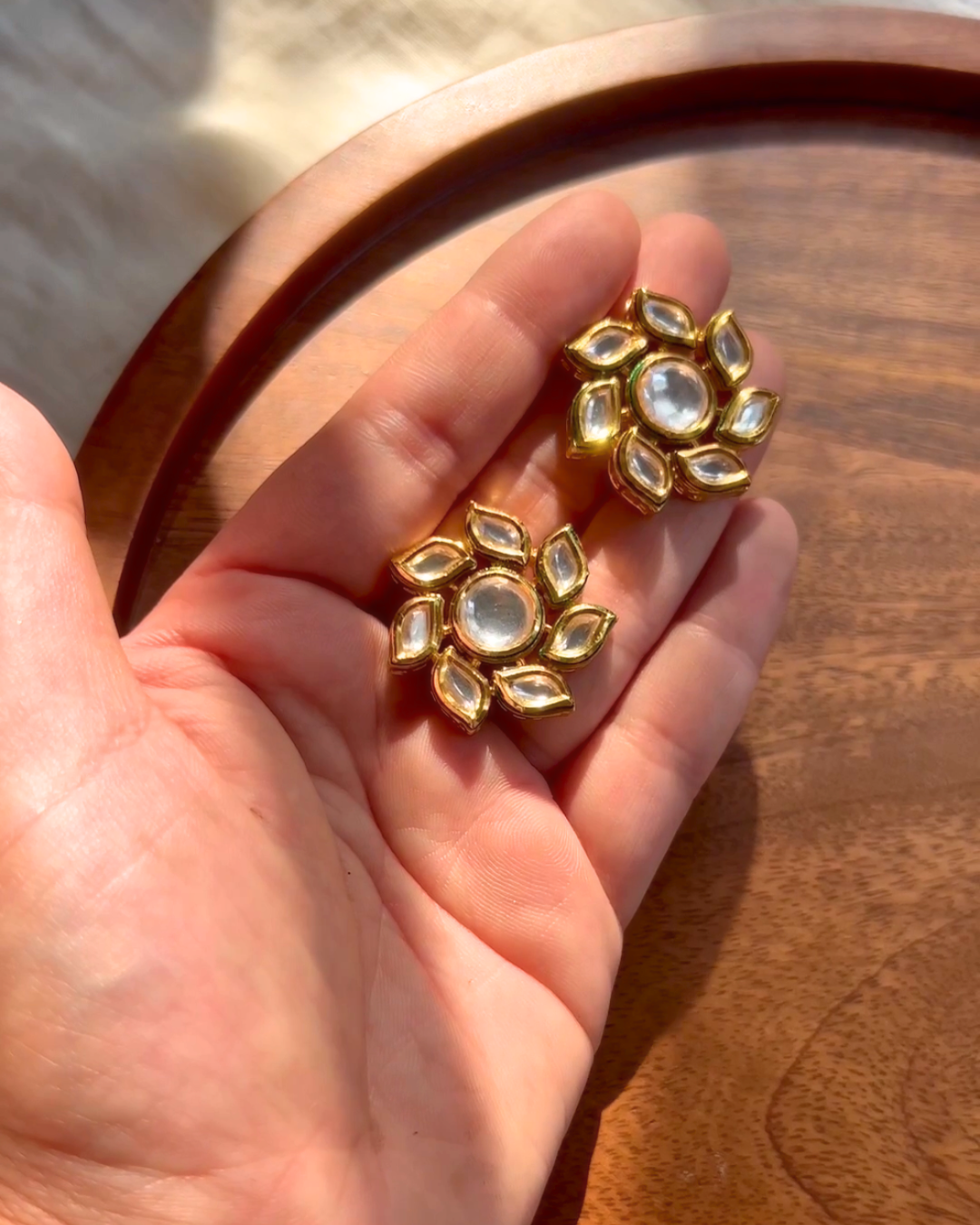 Flower Motif Studs