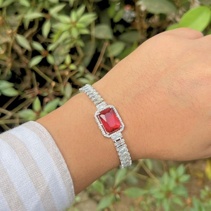 Rubicious Silver Bracelet ( BA-7112)