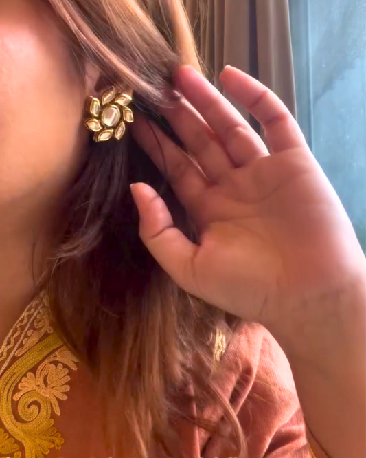 Flower Motif Studs