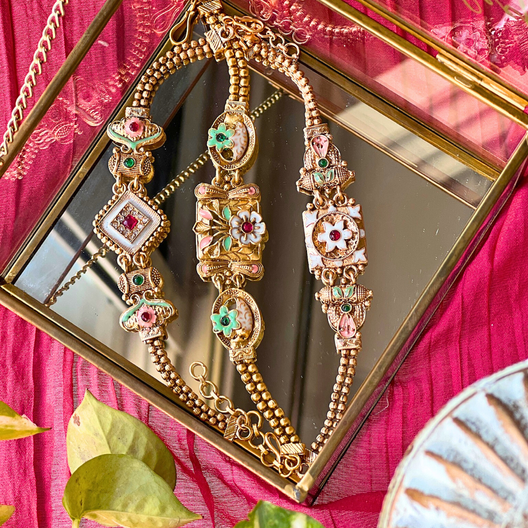 Vintage Meenakumari Adjustable Bracelet