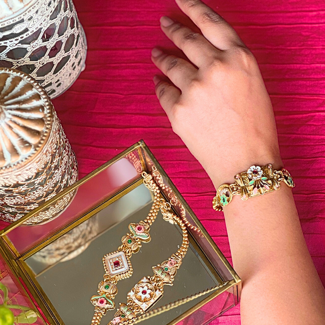 Vintage Meenakumari Adjustable Bracelet