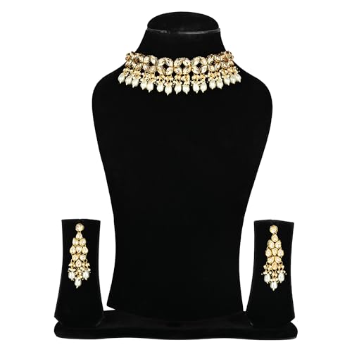 Khoobsurat Kundan Pearl Choker Necklace