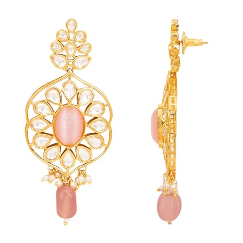 Charming Pink Polki Choker Necklace
