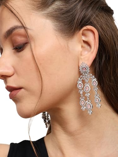 Blush Pink Chandelier Earrings