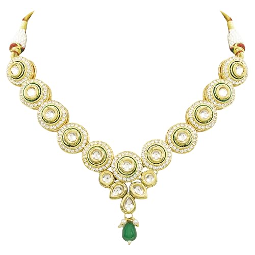 Statement Green Emerald Necklace Set