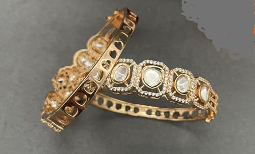Moissanite Crystal-Studded Openable Bracelet