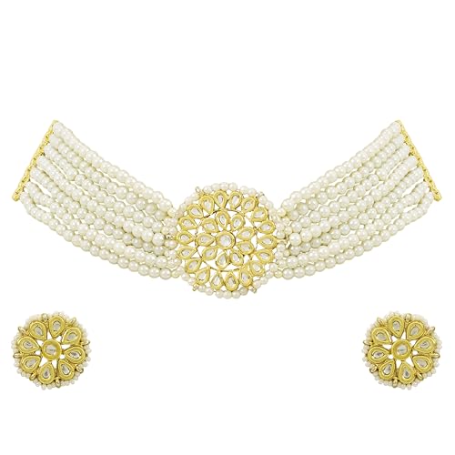 Pearl Kundan Choker Set