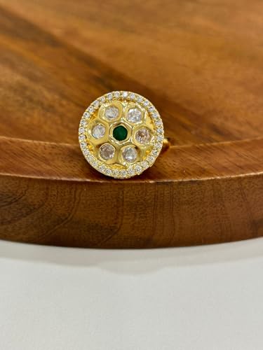 Rang-e-Hari Adjustable Ring