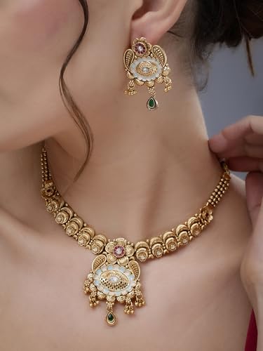 Vintage Firozi Elegance Necklace Set