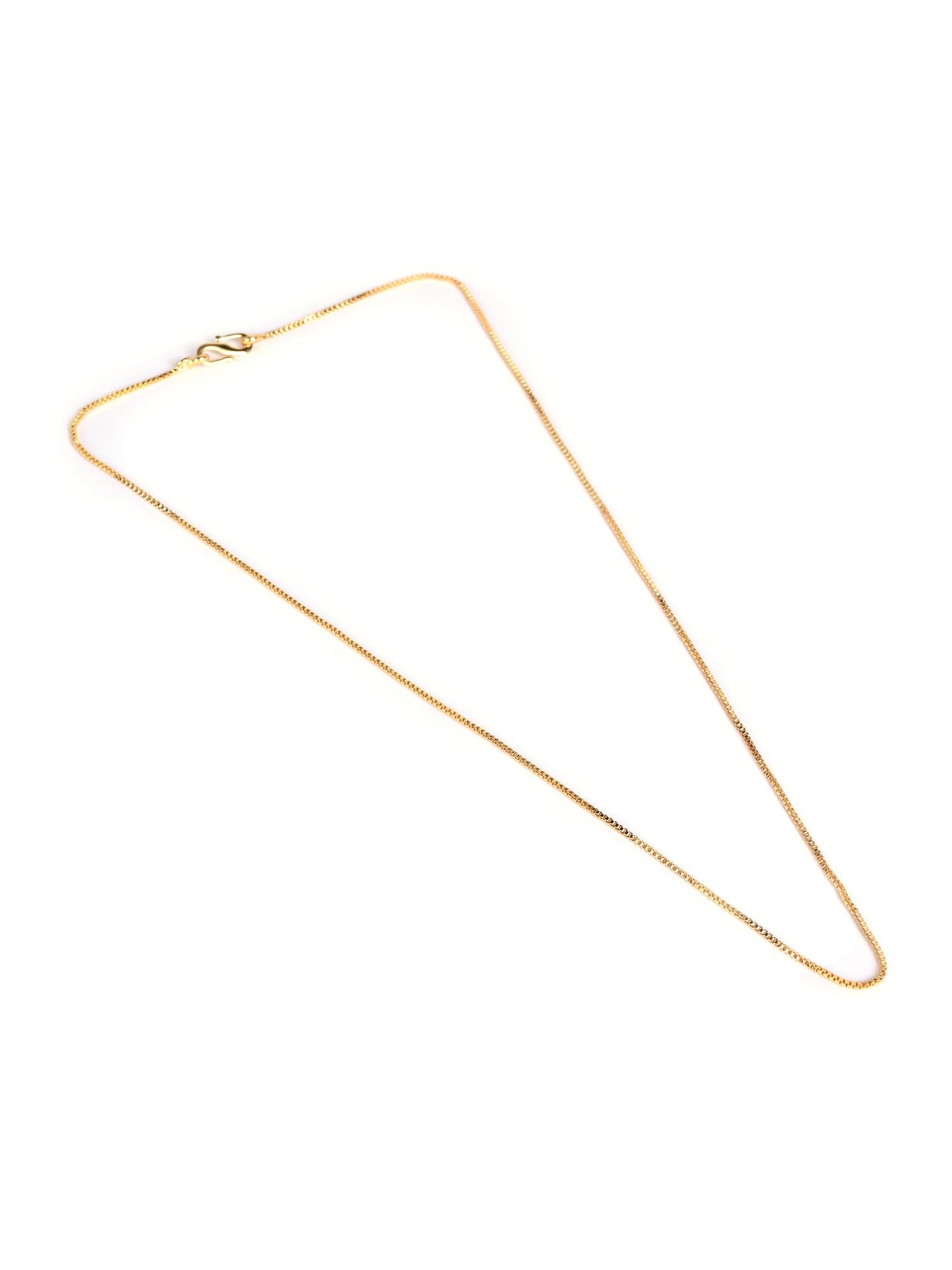 Jewellity Sleek Gold Plated, Regular Wear, Anti Tarnished Chain (32 cm) CG-209