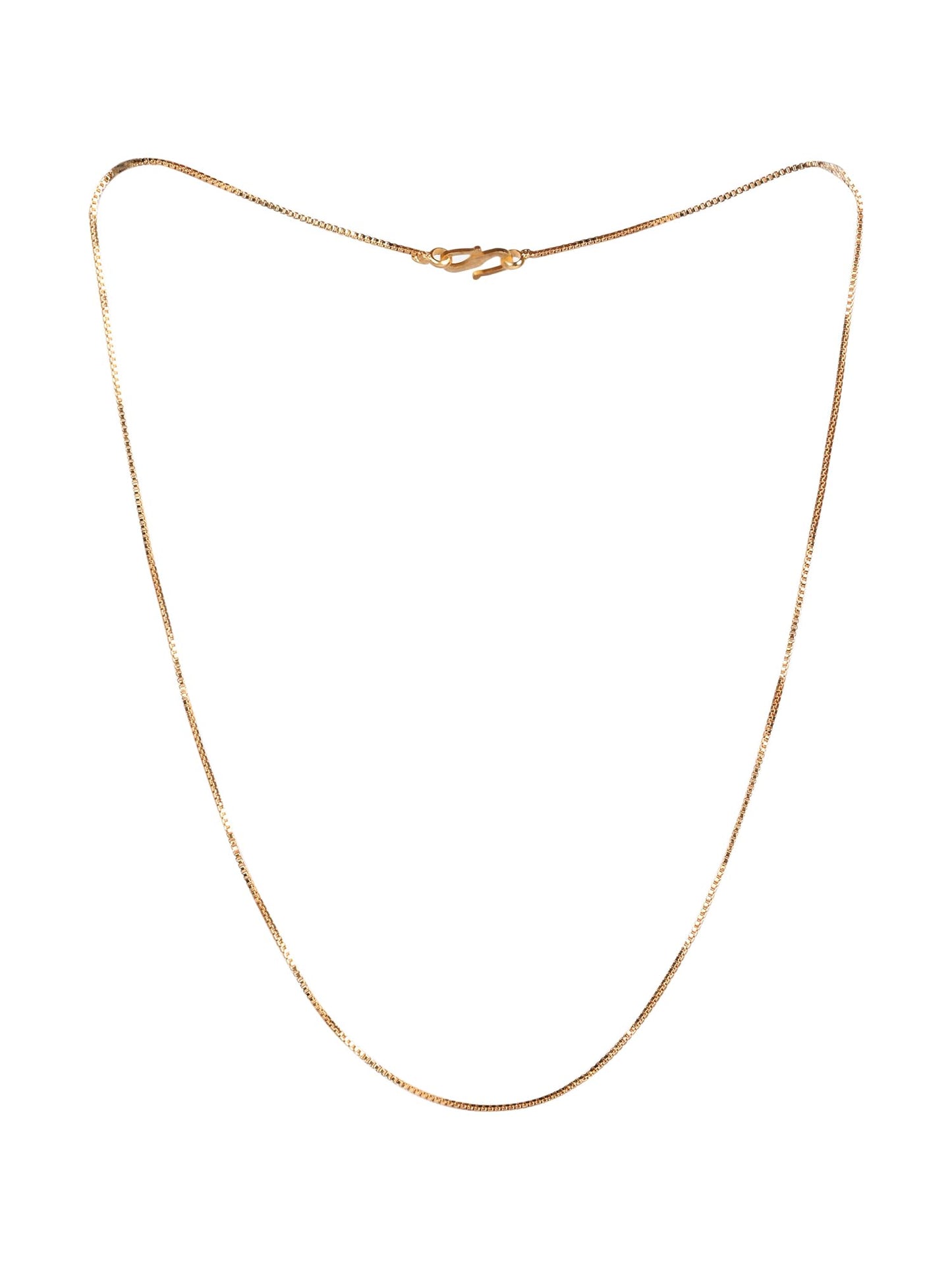Jewellity Sleek Gold Plated, Regular Wear, Anti Tarnished Chain (32 cm) CG-209