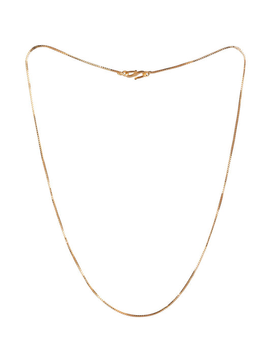 Jewellity Sleek Gold Plated, Regular Wear, Anti Tarnished Chain (32 cm) CG-209