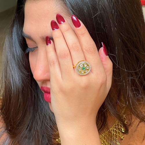 Rang-e-Hari Adjustable Ring