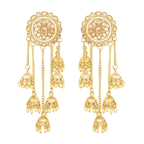 Golden Dewfall Jhumkis