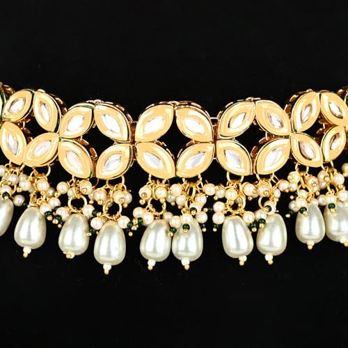 Khoobsurat Kundan Pearl Choker Necklace
