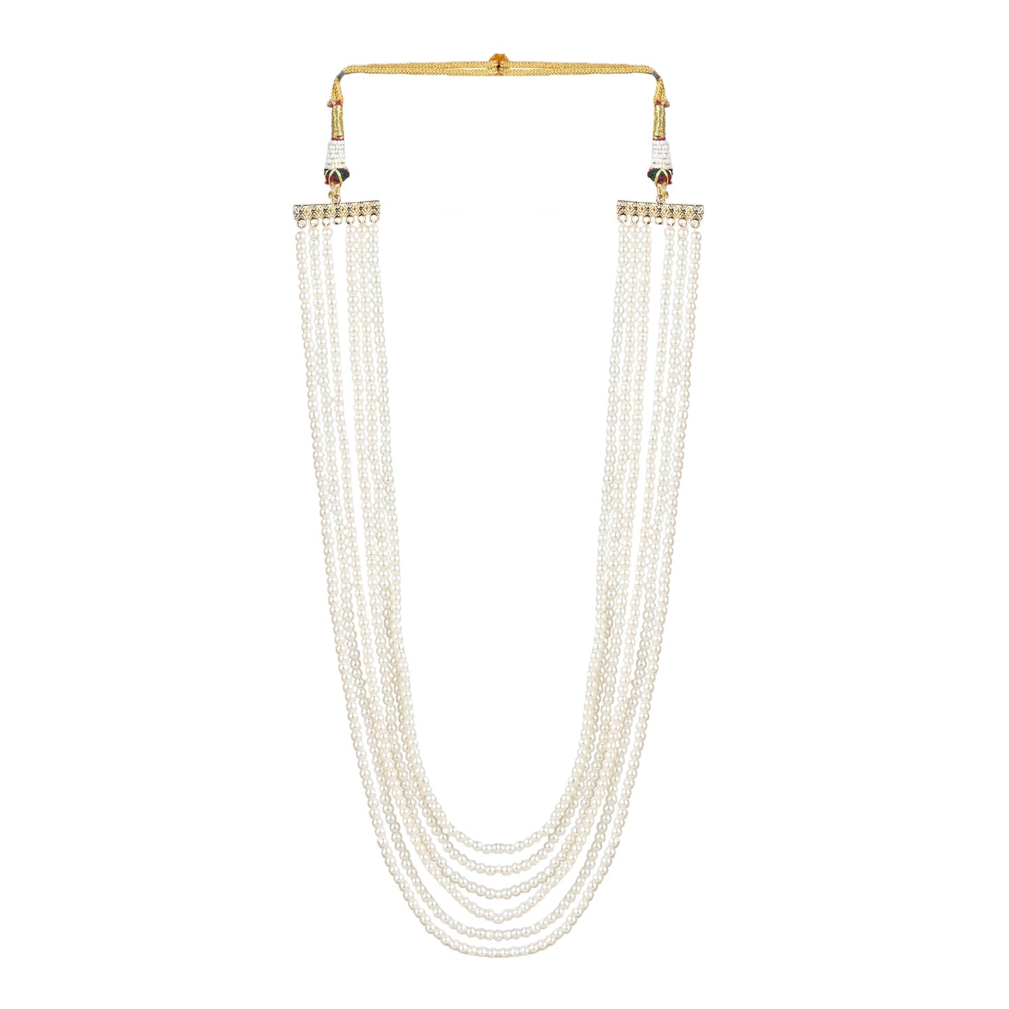 Multi-Layer Design Small Pearls Mala Necklace