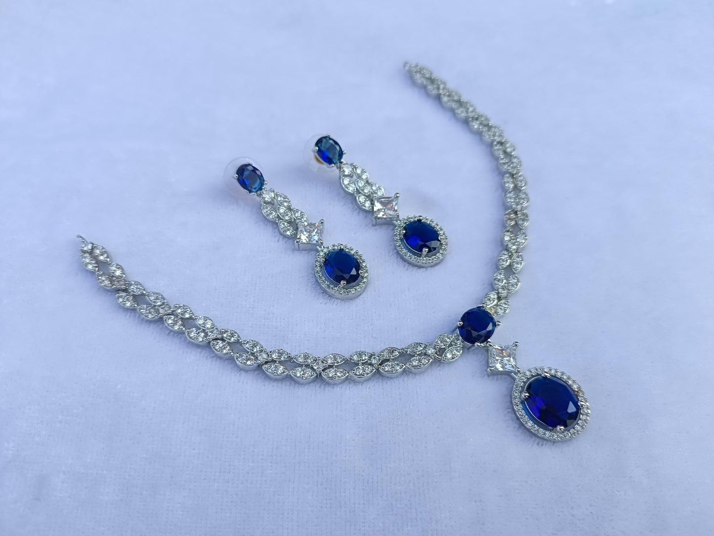 Sapphire Veil Necklace