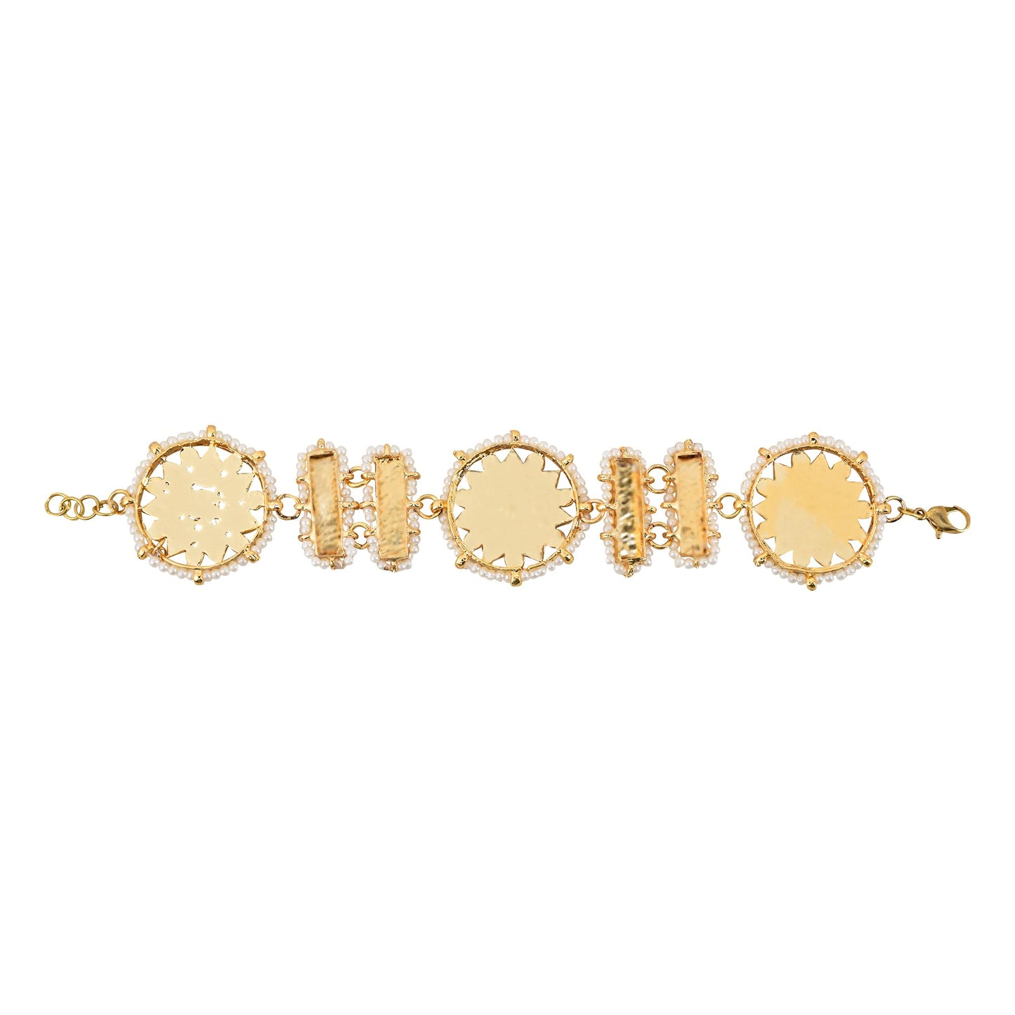Nirali Kundan Harmony Bracelet (Adjustable)