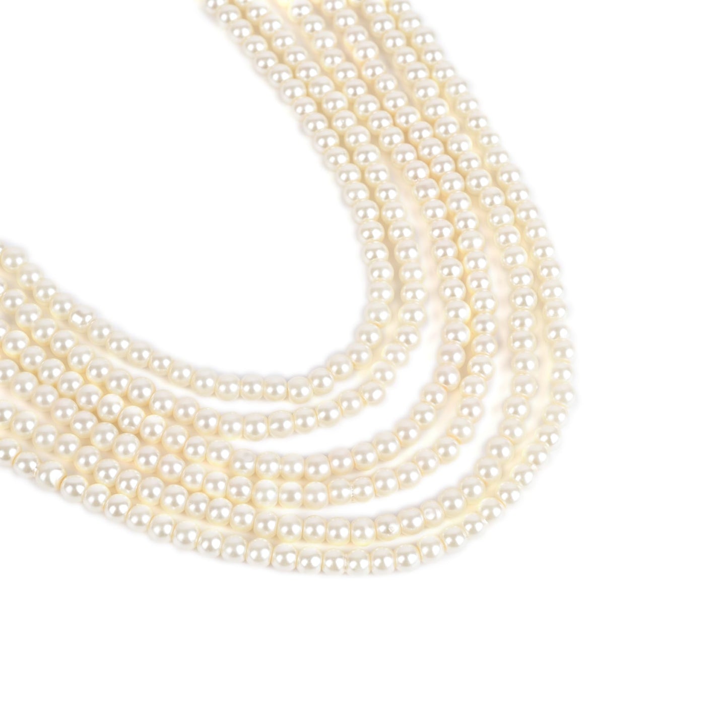 Multi-Layer Design Small Pearls Mala Necklace