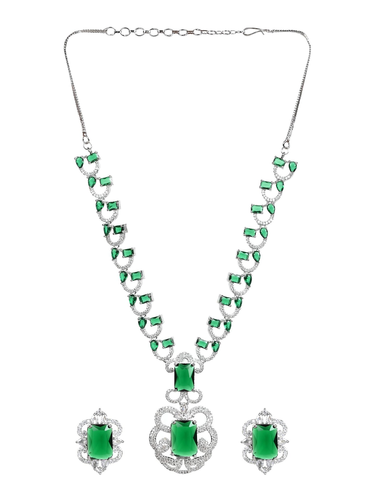 Majestic Green Emerald Necklace