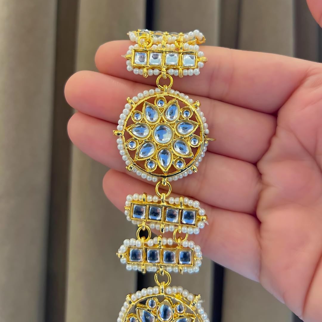Nirali Kundan Harmony Bracelet (Adjustable)