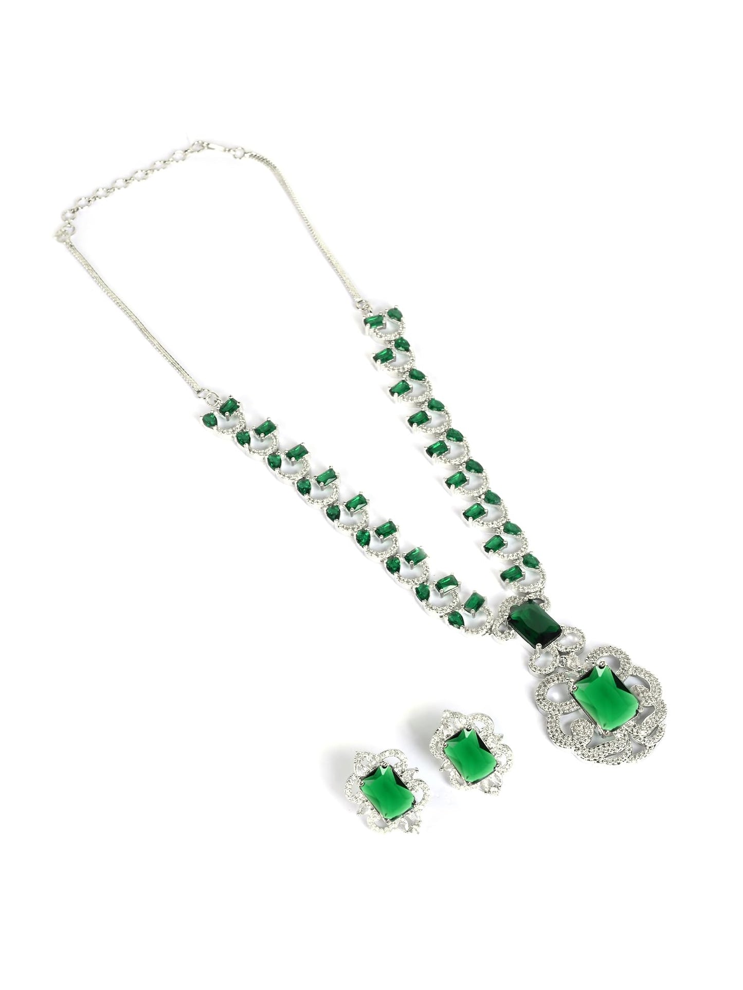 Majestic Green Emerald Necklace