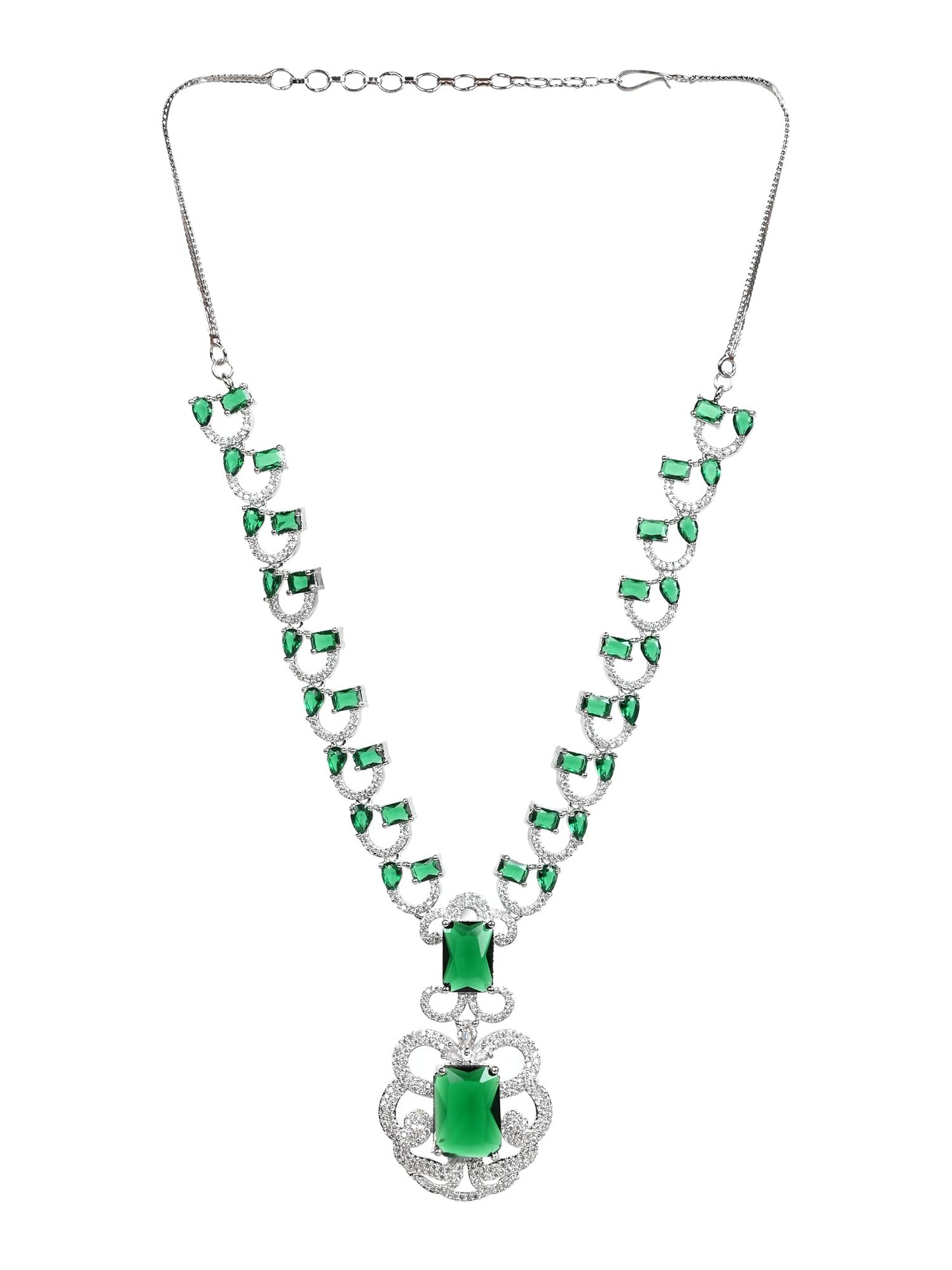 Majestic Green Emerald Necklace