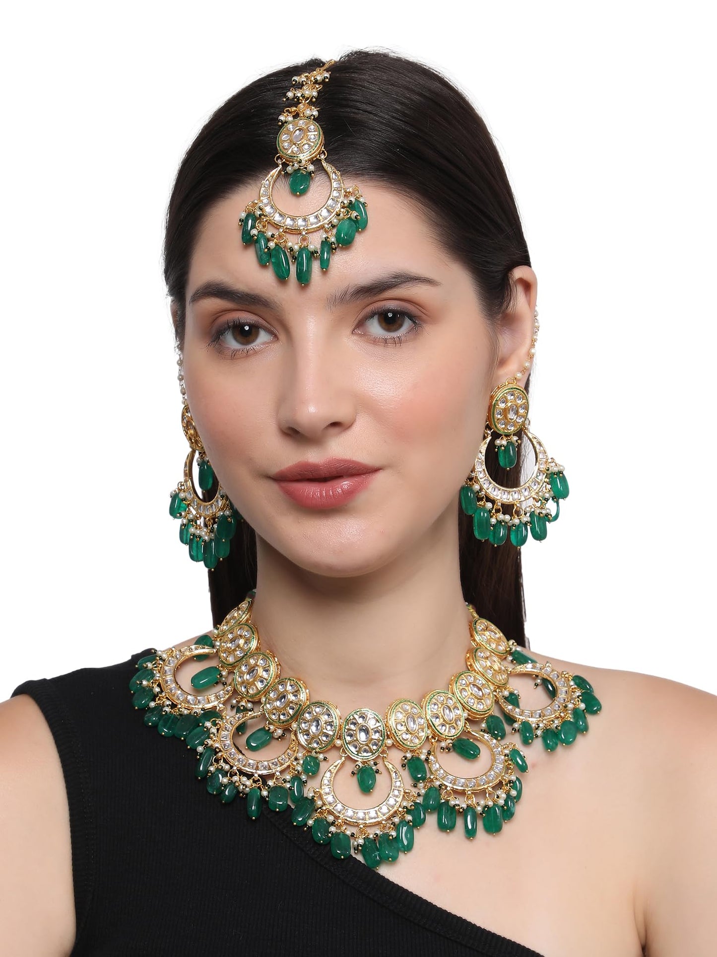 Shahi Pankh Semi Bridal Necklace