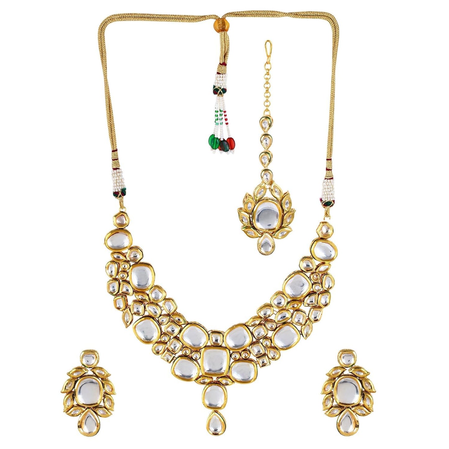Regal Charm Necklace Set with Tikka