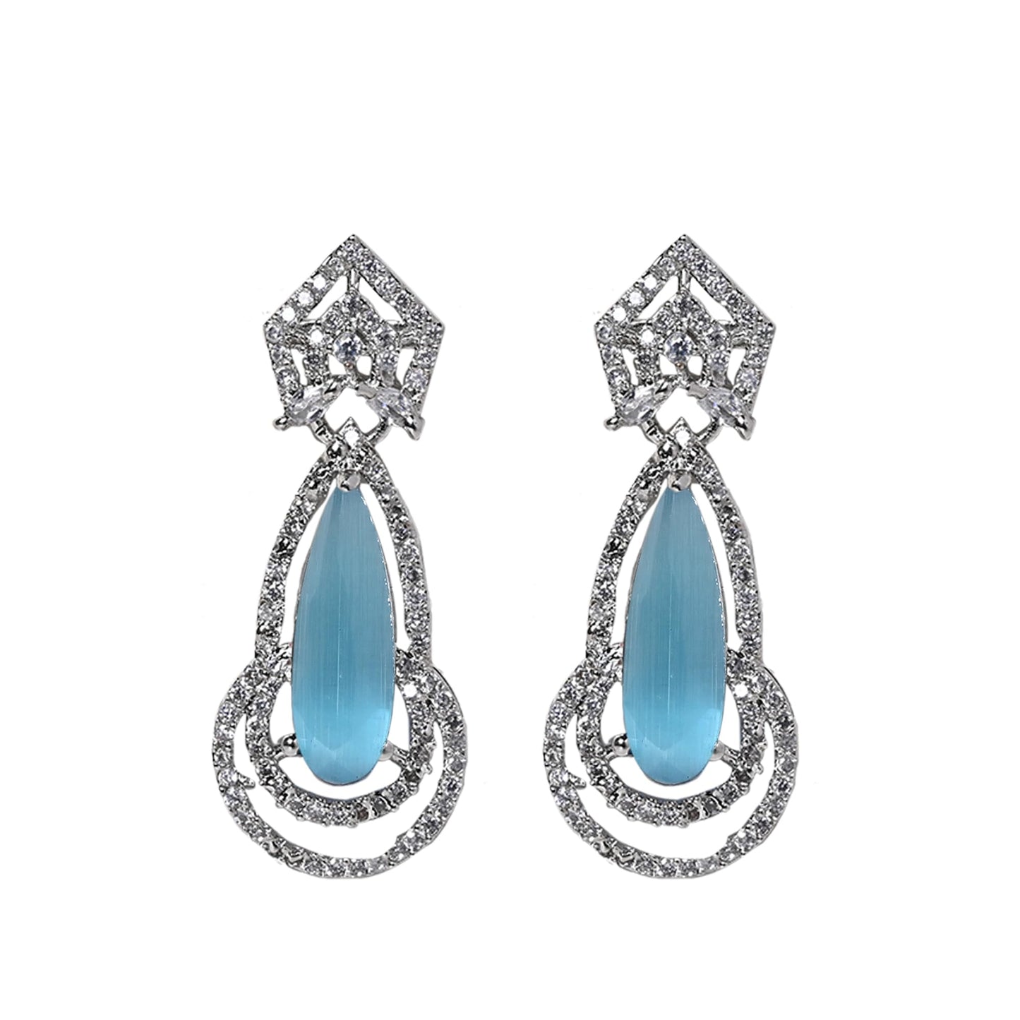 Azure Blue Drop Earrings