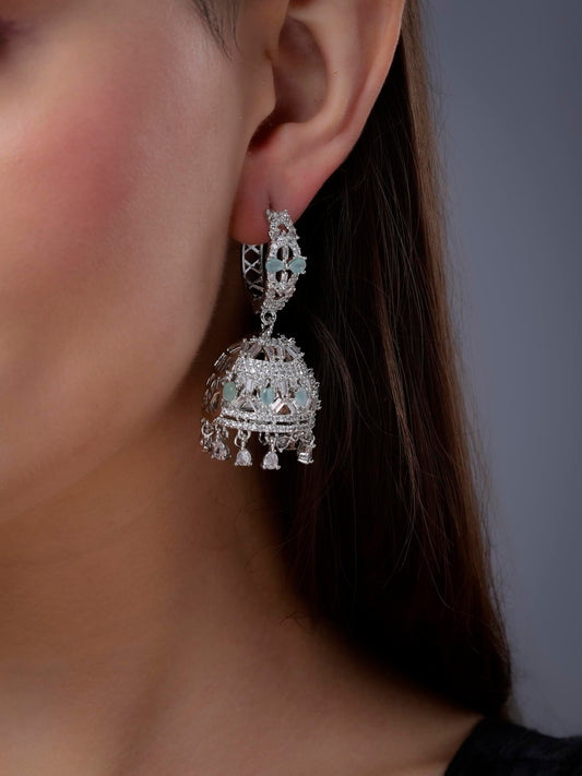 Sea Green Jhumkis
