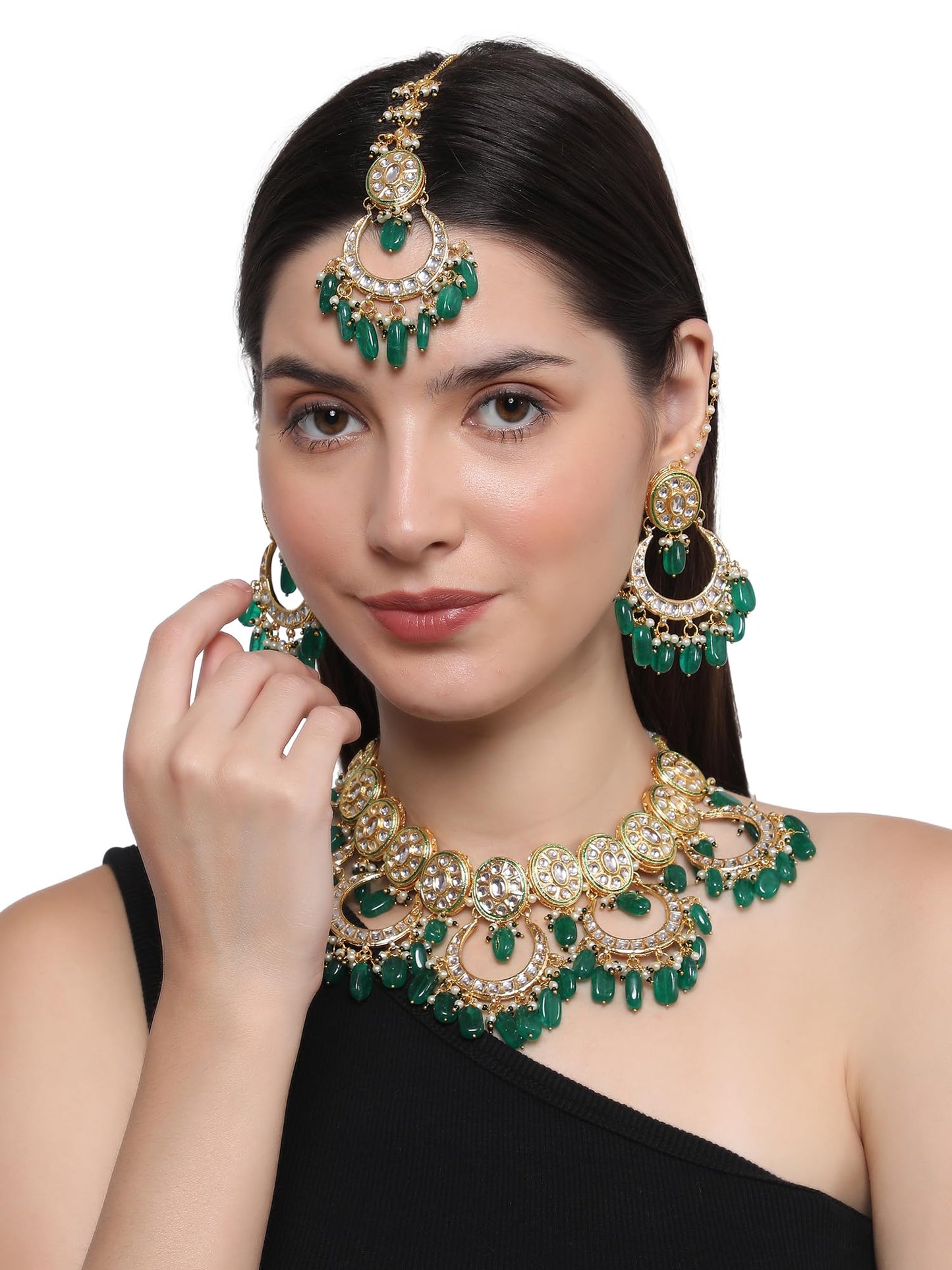 Shahi Pankh Semi Bridal Necklace