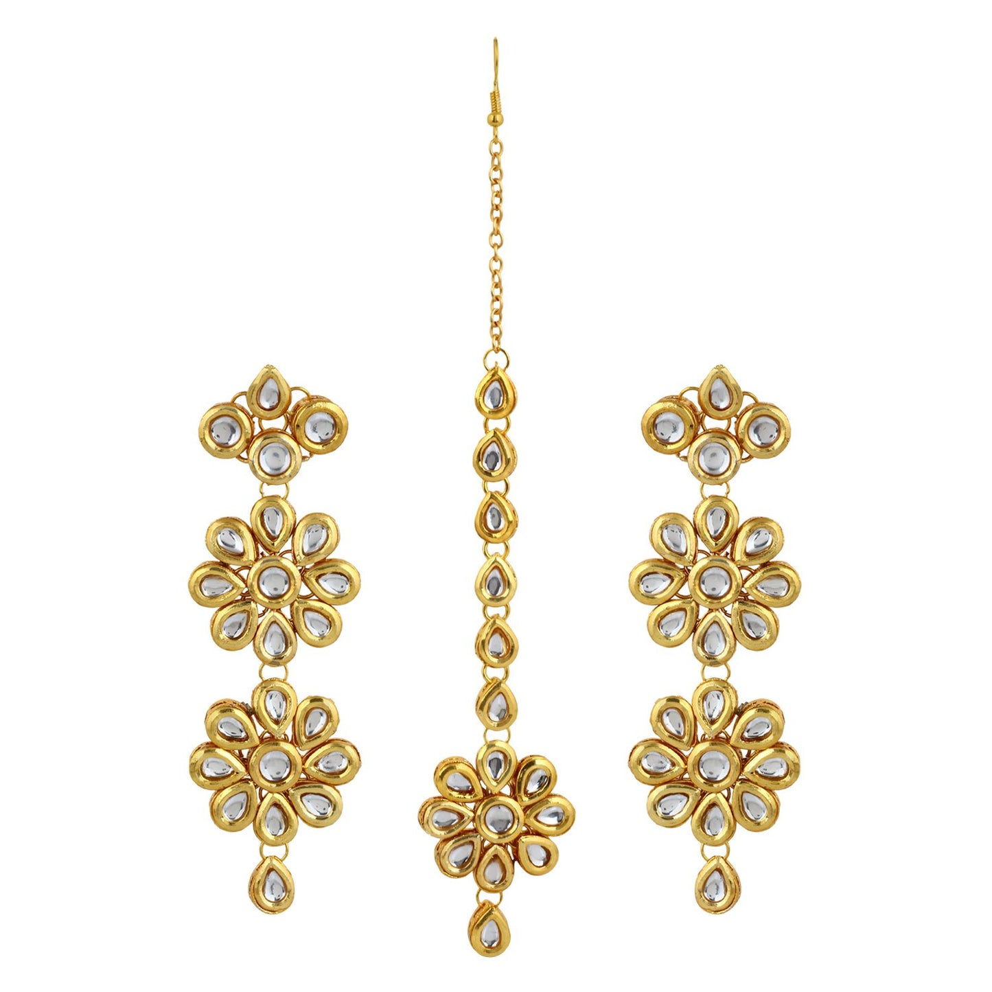 Maang Tikka & Earrings combo