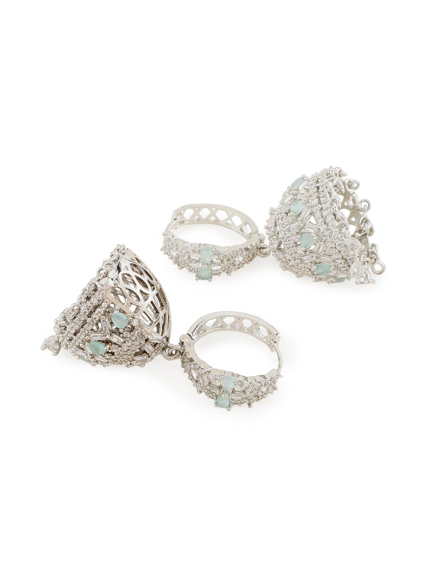 Sea Green Jhumkis