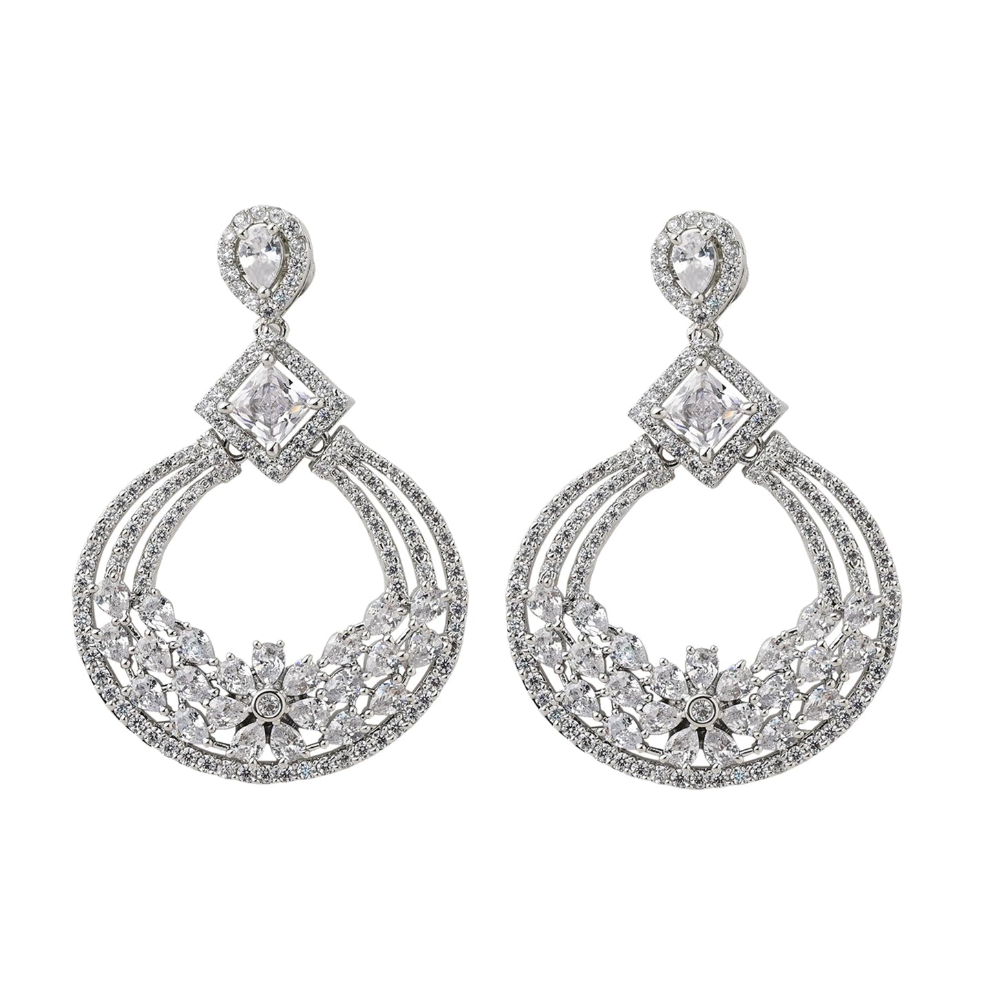 Opulent Shine Oval Earrings