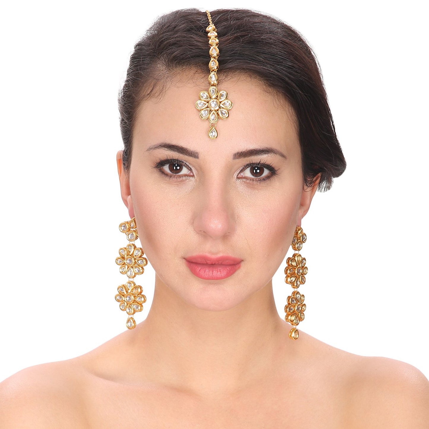Maang Tikka & Earrings combo
