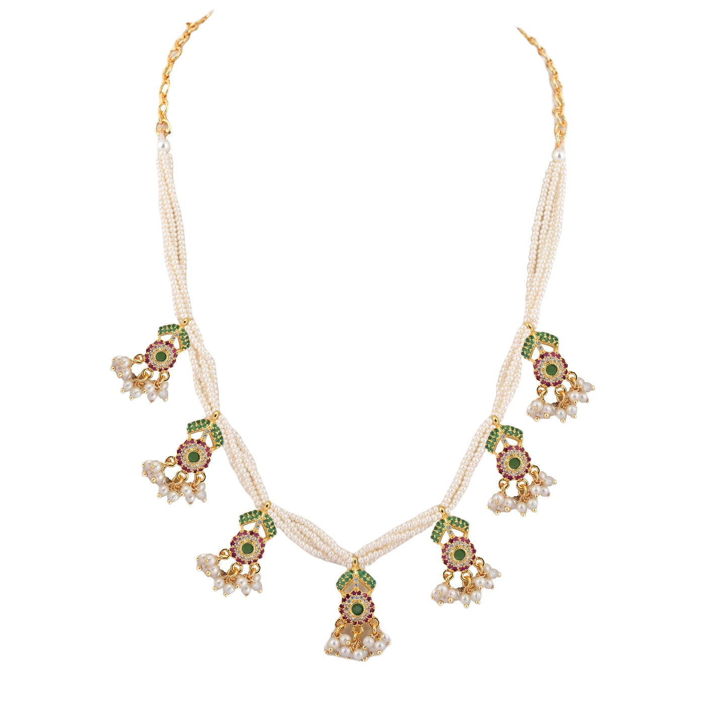 Rajkumari Jadau Necklace Set