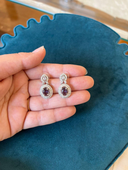Wine Drop Earrings