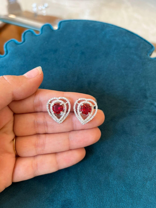 Coral Pink Drop Earrings
