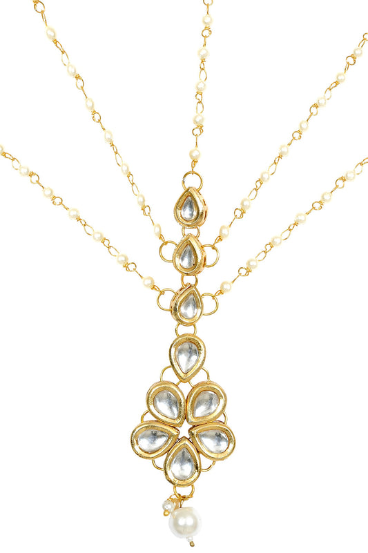 Jewellity Kundan Sleek Mathapatti/Headgear For Women MPK-547