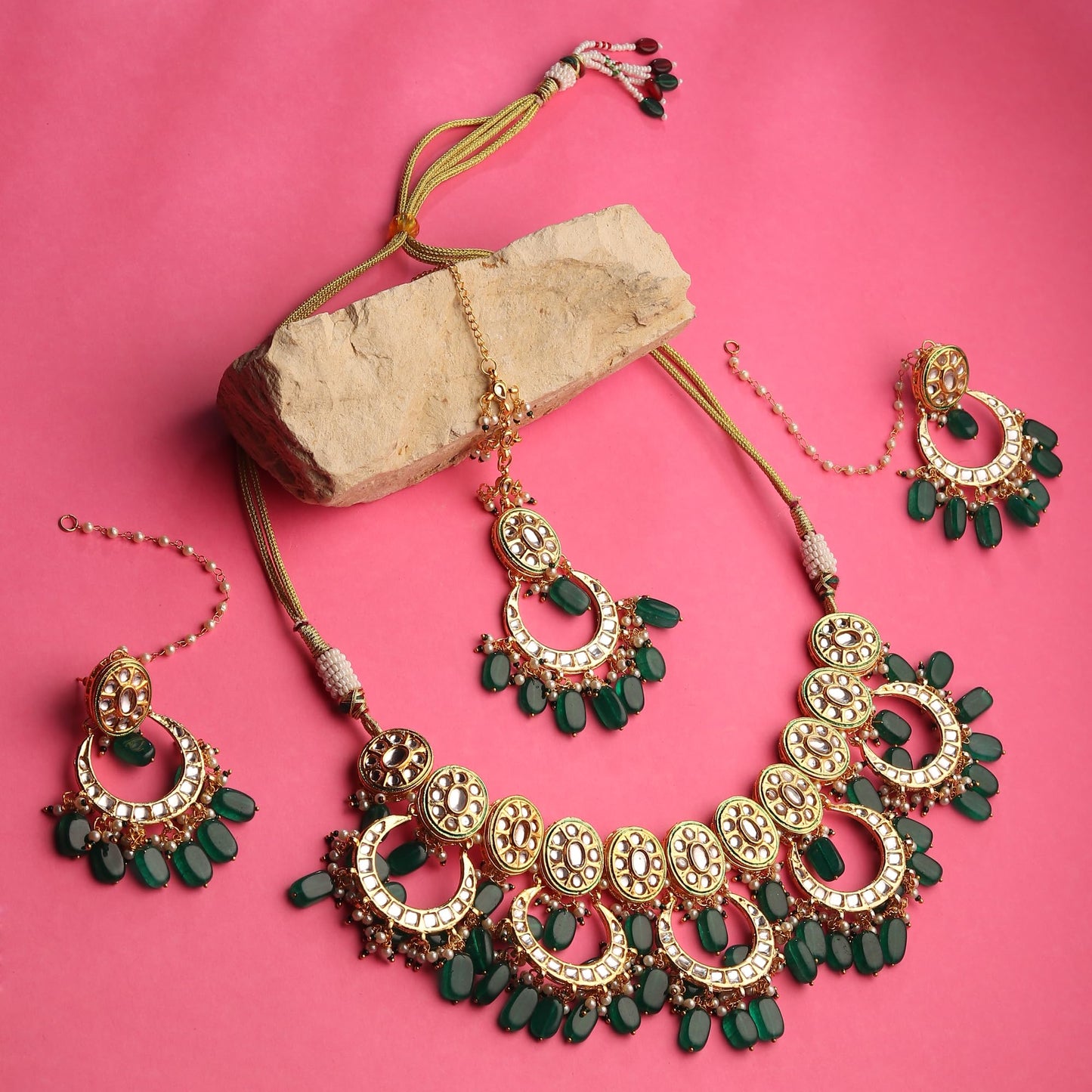 Shahi Pankh Semi Bridal Necklace