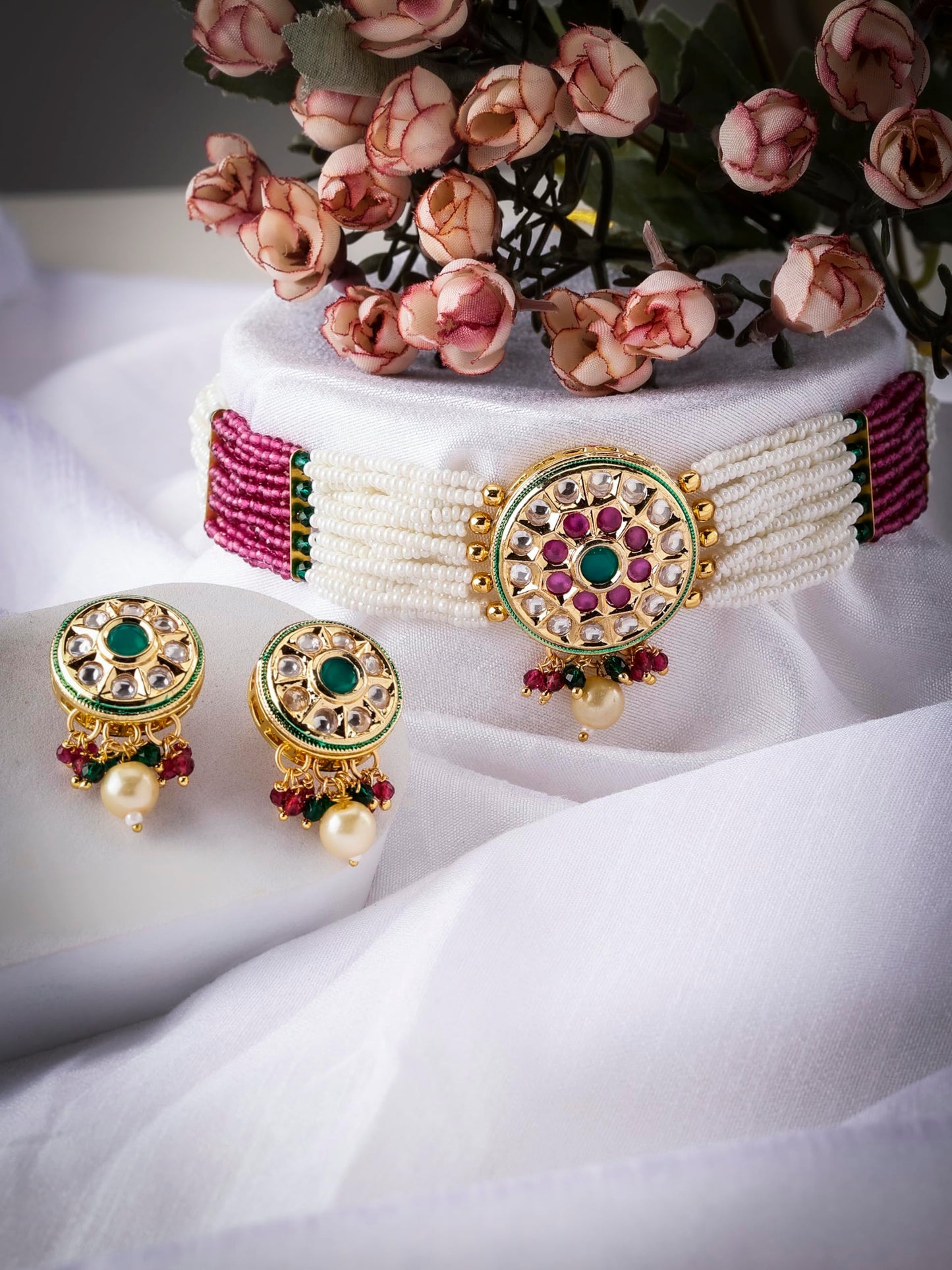 Tajore Polki Choker Set