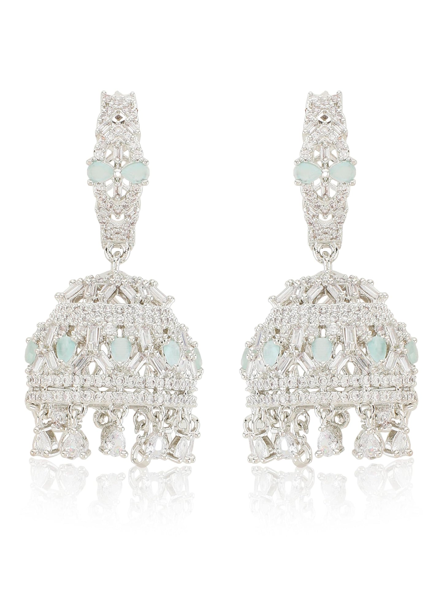 Sea Green Jhumkis