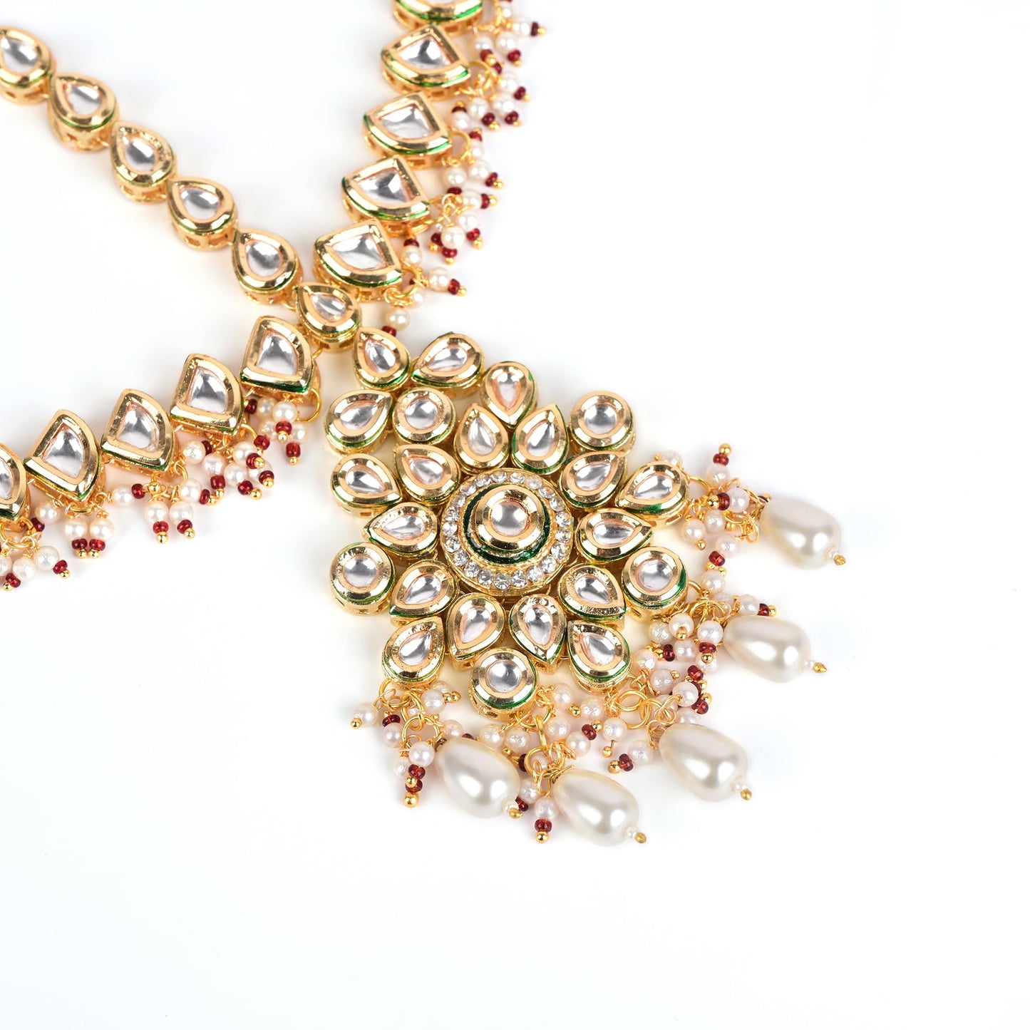 White Kundan Mathapatti/Sheeshfool